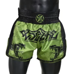 Shinobi Killer Cobra Muay Thai Shorts - MMA Factory -MMA FACTORY Shop Killer Cobra Green Black 1 1000