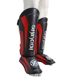 Shinobi Breaker Shinguards - MMA Factory -MMA FACTORY Shop Red Black 1