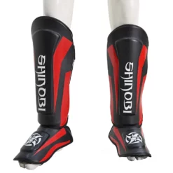Shinobi Breaker Shinguards - MMA Factory -MMA FACTORY Shop Red Black 2