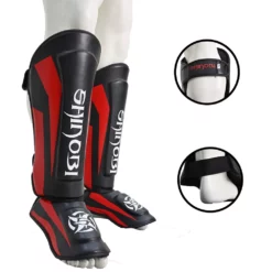 Shinobi Breaker Shinguards - MMA Factory -MMA FACTORY Shop Red Black 4