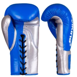 Viking Valhalla Pro Horse Hair Boxing Gloves (Lace Up) - MMA Factory -MMA FACTORY Shop VIking Valhalla Blue Silver 3 1000