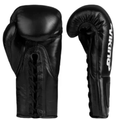 Viking ProX Pro Horse Hair Fight Glove (Lace Up) - MMA Factory -MMA FACTORY Shop Viking Valhalla Black White 3 1000