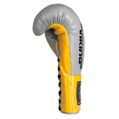 Viking Valhalla Pro Horse Hair Boxing Gloves (Lace Up) - MMA Factory -MMA FACTORY Shop Viking Valhalla Grey Gold 6 1000