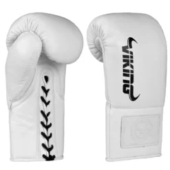Viking ProX Pro Horse Hair Fight Glove (Lace Up) - MMA Factory -MMA FACTORY Shop Viking Valhalla White Black 4 1000