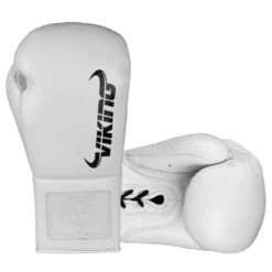 Viking ProX Pro Horse Hair Fight Glove (Lace Up) - MMA Factory -MMA FACTORY Shop Viking Valhalla White Black 5 1000