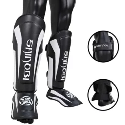 Shinobi Breaker Shinguards - MMA Factory -MMA FACTORY Shop White Black 4