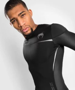 Venum Tempest 2.0 Rashguard - Long Sleeves - MMA Factory -MMA FACTORY Shop a70141624bd50dc9175ed6f9f200d07690f5e8ea rashguards ls tempest2.0 black grey 05 1