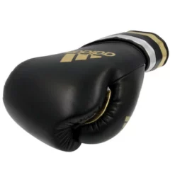 Adidas Adispeed With Strap Boxing Gloves - MMA Factory -MMA FACTORY Shop adisbg501pro adispeed smu black gold silver 07 648x648 1 2