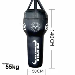 Viking Angle Leather Upper Cut Punching Bag - MMA Factory -MMA FACTORY Shop angleuppercut03blkwht 1080 1 1
