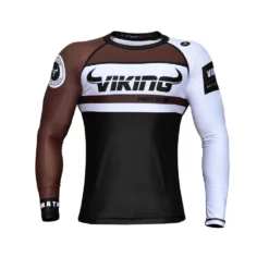 Viking Battle Rashguard - Long Sleeve - MMA Factory -MMA FACTORY Shop battle rash brown fs f