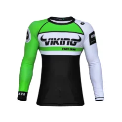 Viking Battle Rashguard - Long Sleeve - MMA Factory -MMA FACTORY Shop battle rash green fs f