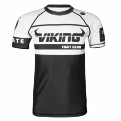 Viking Battle Rashguard - Short Sleeve - MMA Factory -MMA FACTORY Shop battle rashguard white h s front 1 1