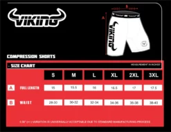 Viking V2.0 Compression Shorts - MMA Factory 15 Viking V2.0 Compression Shorts - MMA Factory -MMA FACTORY Shop compression size chart 1