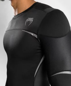 Venum Tempest 2.0 Rashguard - Long Sleeves - MMA Factory -MMA FACTORY Shop f150a876bc3e13c2607c271135c94564da1e78be rashguards ls tempest2.0 black grey 07 1