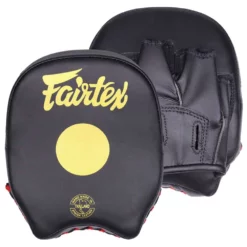 Fairtex FMV14 Focus Mitts - MMA Factory -MMA FACTORY Shop fairtex fmv14 short focus mitts blackgold 1
