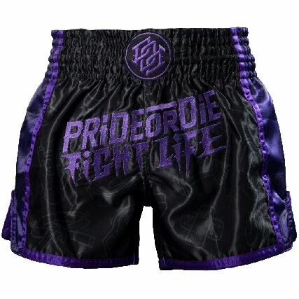 Pride Or Die Fight Life Muay Thai Shorts - MMA Factory 3 Pride Or Die Fight Life Muay Thai Shorts - MMA Factory