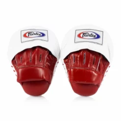 Fairtex FMV9 Ultimate Contoured Focus Mitts - MMA Factory -MMA FACTORY Shop fmv9 red white 4