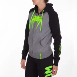 Venum Infinity Hoodie - MMA Factory -MMA FACTORY Shop hoody infinity with zip neo yellow logo 1500 7