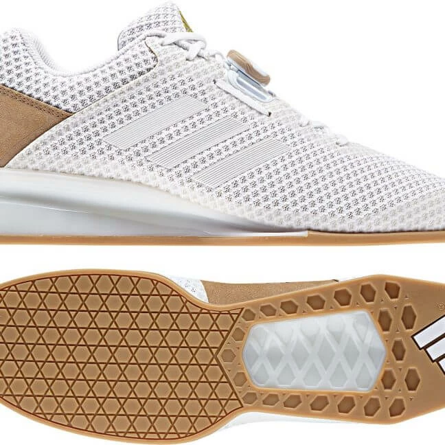 Adidas Leistung.16 II Weight-Lifting Shoes White/Silver Metallic - MMA Factory 7 Adidas Leistung.16 II Weight-Lifting Shoes White/Silver Metallic - MMA Factory - Image 5