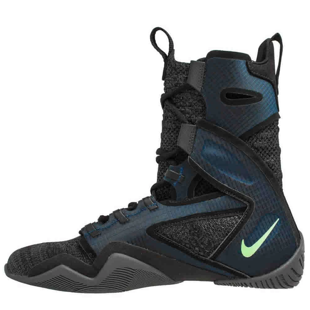 Nike Hyperko 2.0 Boxing Shoes - Black/Grey/Blue - MMA Factory 3 Nike Hyperko 2.0 Boxing Shoes - Black/Grey/Blue - MMA Factory