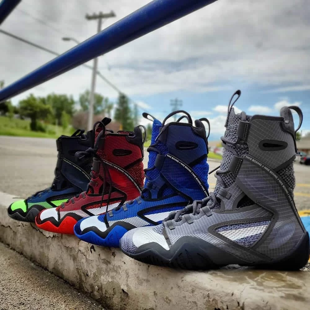 Nike Hyperko 2.0 Boxing Shoes - Black/Grey/Blue - MMA Factory 5 Nike Hyperko 2.0 Boxing Shoes - Black/Grey/Blue - MMA Factory - Image 3