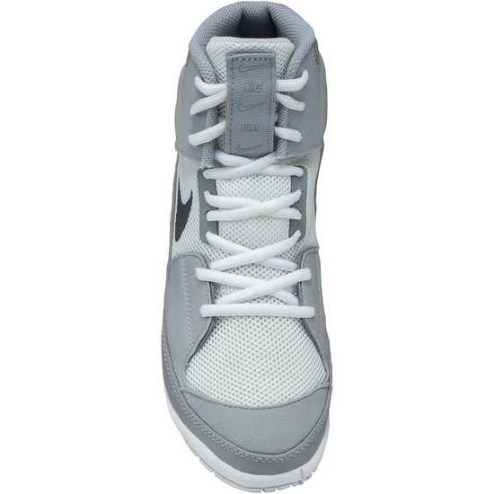 Nike Fury Wrestling Shoes - White/Grey - MMA Factory 5 Nike Fury Wrestling Shoes - White/Grey - MMA Factory - Image 3