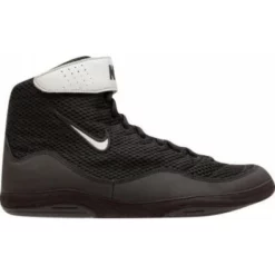 Nike Inflict 3 Wrestling Shoes - Black/Metallic Silver - MMA Factory