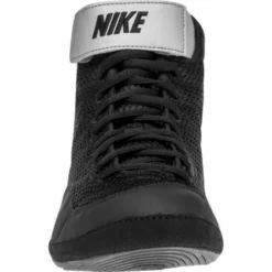 Nike Inflict 3 Wrestling Shoes - Black/Metallic Silver - MMA Factory -MMA FACTORY Shop nike inflict black metallic silver 325256005 front 500x500 1