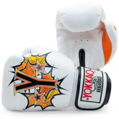 Yokkao Pad Thai Boxing Gloves - MMA Factory -MMA FACTORY Shop padthaigloves1000white