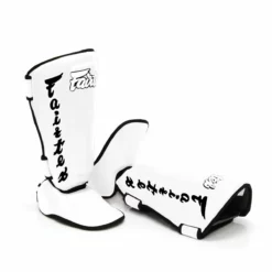 Fairtex Detachable In-Step Shin Guards - SP7 - MMA Factory -MMA FACTORY Shop sp7 white 02
