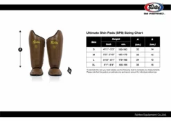 Fairtex Ultimate Shin Pads - SP8 - MMA Factory 7 Fairtex Ultimate Shin Pads - SP8 - MMA Factory -MMA FACTORY Shop sp8 sizing chart