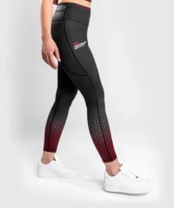 UFC Venum Performance Institute Leggings - MMA Factory -MMA FACTORY Shop ufc venum performance institute legging black red 6