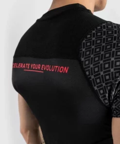 UFC Venum Performance Institute Rashguard - SS - MMA Factory -MMA FACTORY Shop ufc venum performance institute rashguard short sleeves black red 7