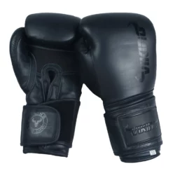 Viking Power Pro Leather Boxing Gloves - MMA Factory -MMA FACTORY Shop vikingpropowerblkblk1 1000
