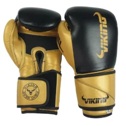 Viking Power Pro Leather Boxing Gloves - MMA Factory -MMA FACTORY Shop vikingpropowerblkgld1 1000