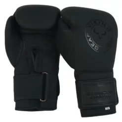 Viking Vader Matte Leather Boxing Gloves - MMA Factory